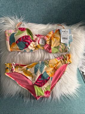 Roxy Hot Tropics Floral Ring Bandeau Bikini